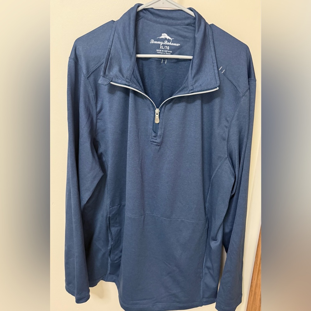Tommy Bahama Men's Blue Quarter-Zip